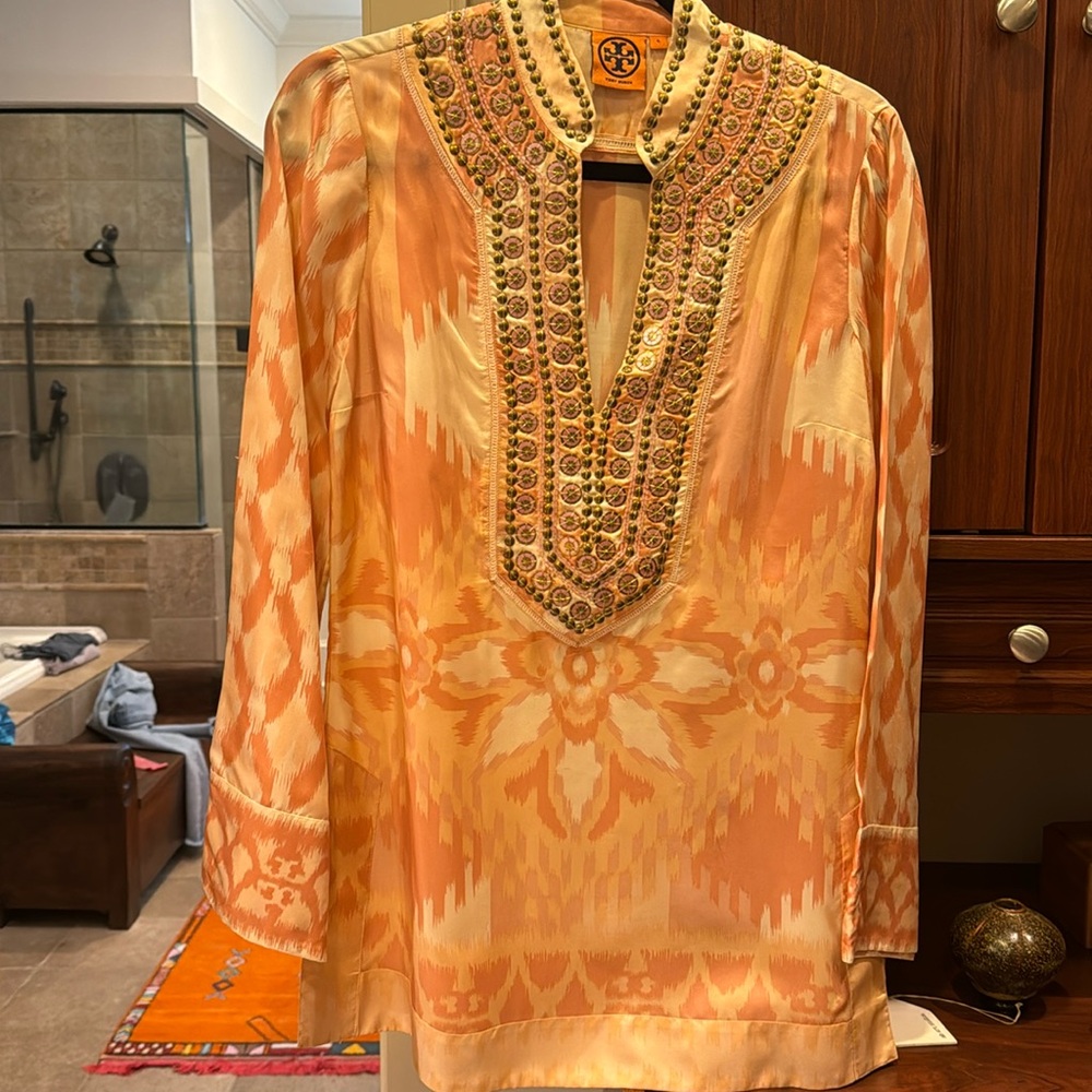 Tory Burch size 4 silk tunic